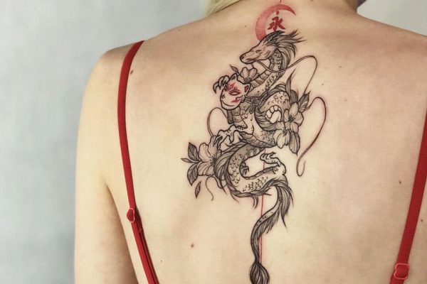 Smok Plecy Tatuaz Warszawa